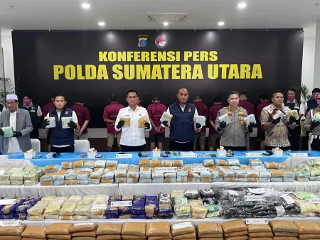 Polda Sumut Bongkar 244 Kilogram Sabu Asal Malaysia 