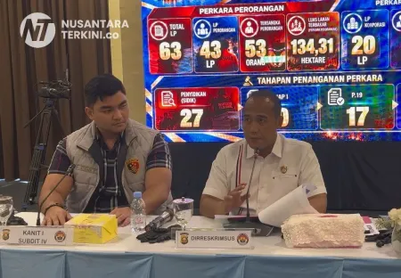 Usut 63 Kasus Karhutla, Polda Sumsel Tetapkan 54 Tersangka Termasuk Satu Korporasi
