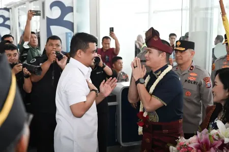 Bobby Nasution Sambut Kapolda Sumut Baru Irjen Sonny Irawan