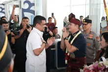 Bobby Nasution Sambut Kapolda Sumut Baru Irjen Sonny Irawan