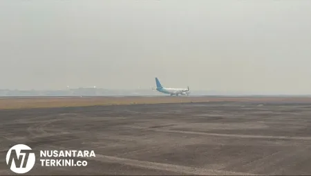 Kabut Asap Kembali Ganggu Penerbangan di Bandara SMB II Palembang