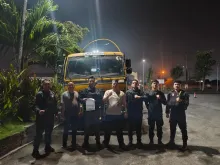 Polisi Buru Pelaku Pencurian Mobil Truk di Gudang Martubung 