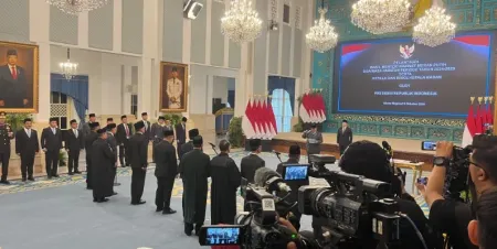 Presiden Prabowo Lantik Empat Wakil Menteri Baru di Istana Negara ​