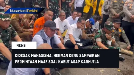 Didesak Mahasiswa, Herman Deru Sampaikan Permintaan Maaf soal Kabut Asap Karhutla