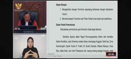 MK Tolak Gugatan Denny Indrayana Terkait Pencalonan dan Ijazah Wapres Gibran ​