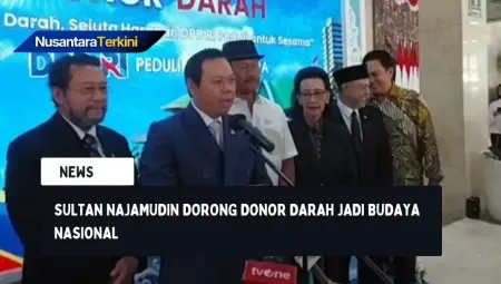 Sultan Najamudin Dorong Donor Darah Jadi Budaya Nasional