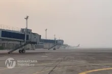 Jarak Pandang di Bawah 600 Meter Akibat Kabut Asap, Lima Penerbangan di Bandara SMB II Tertunda