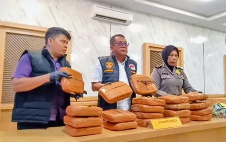 Bawa 20 Kilogram Ganja, Kurir Narkoba di Padangsidimpuan Gigit Tangan Polisi saat Diringkus