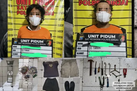 Dua Terduga Pelaku Curat Toko di Binjai Ditangkap, Kerugian Capai Rp157 Juta