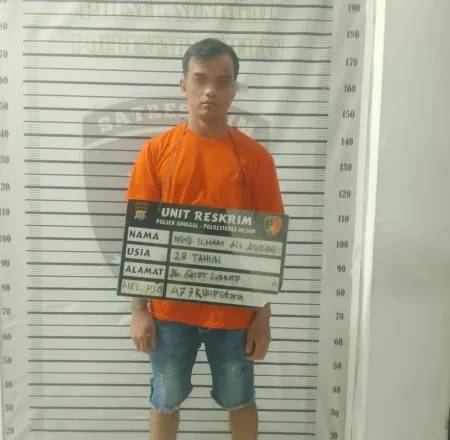 Pria Pengangguran di Medan Sunggal Bobol Rumah Tetangga, Gasak Barang Senilai Rp20 Juta