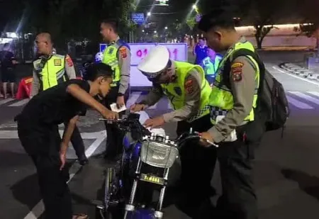 Diduga Hendak Balap Liar, 29 Motor Berknalpot Brong Diamankan di Jalan Diponegoro Medan
