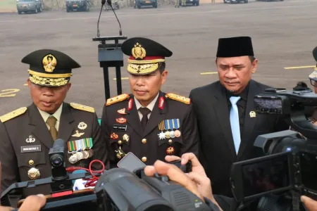 Hadiri Parade HUT ke-81 TNI, Kapolda Sumsel Tegaskan Soliditas dan Sinergitas Harga Mati