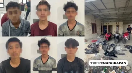 Bobol Gerai Domino's Pizza Kenten, Enam Sindikat Pencuri Motor Diringkus Jatanras Polda Sumsel
