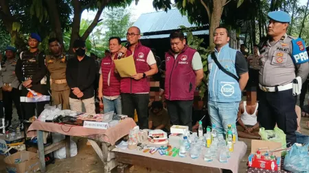 Polda Sumut Gerebek Narkoba Percut Sei Tuan, 27 Positif dan 2 Terduga Pengedar Ditangkap ​