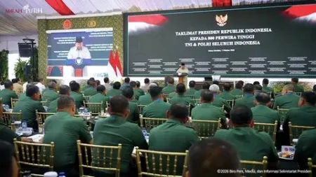 Prabowo Ungkap Alasan Kumpulkan 800 Petinggi TNI-Polri di Istana