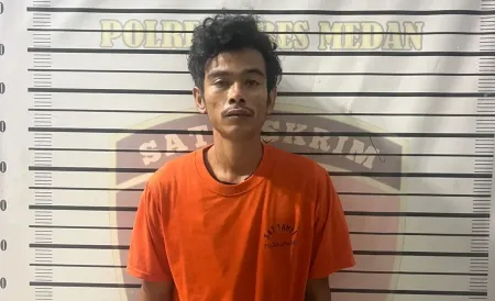 Ancam Abang Ipar Pakai Egrek Sawit, Kuli Bangunan Diciduk Polsek Sunggal