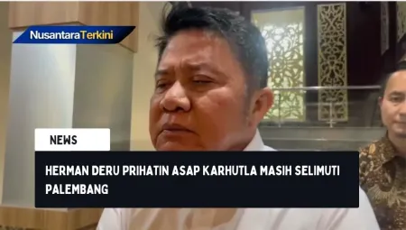 Herman Deru Prihatin Asap Karhutla Masih Selimuti Palembang