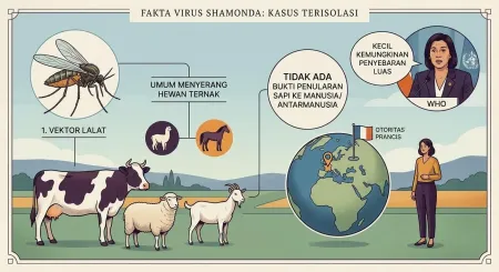 Otoritas Kesehatan Prancis Investigasi Temuan Pertama Infeksi Virus Shamonda