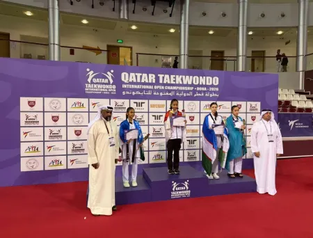 Balqis Nur Afiati Raih Emas Taekwondo di Qatar ​