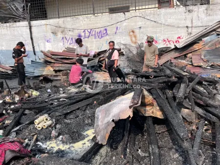 Listrik Korsleting, Dua Rumah di Medan Ludes dalam Sejam, Uang Rp11 Juta Ikut Terbakar